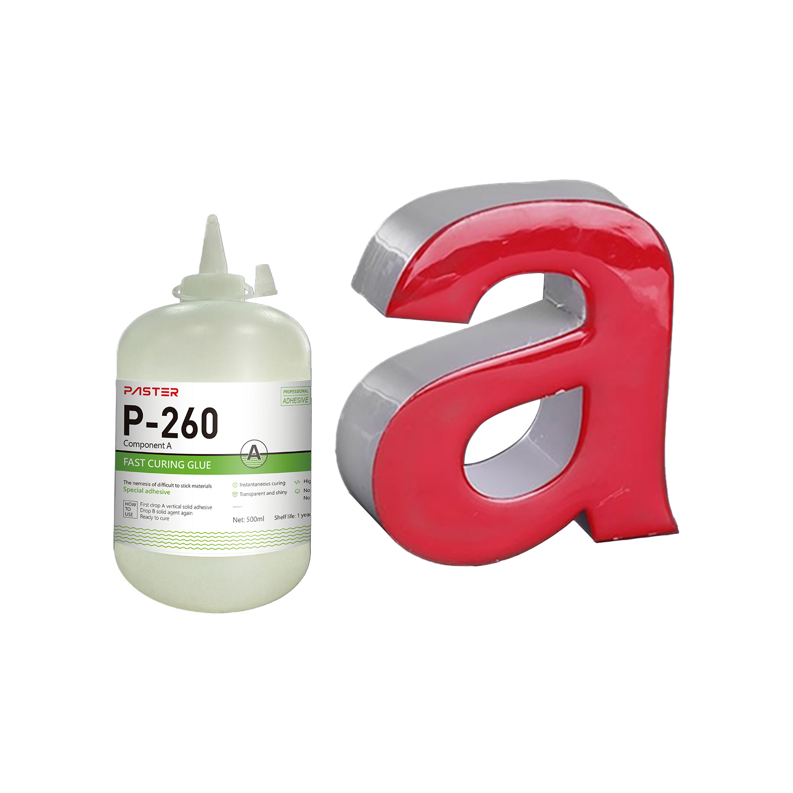 Sample-P-260A FAST CURING GLUE for channel letter