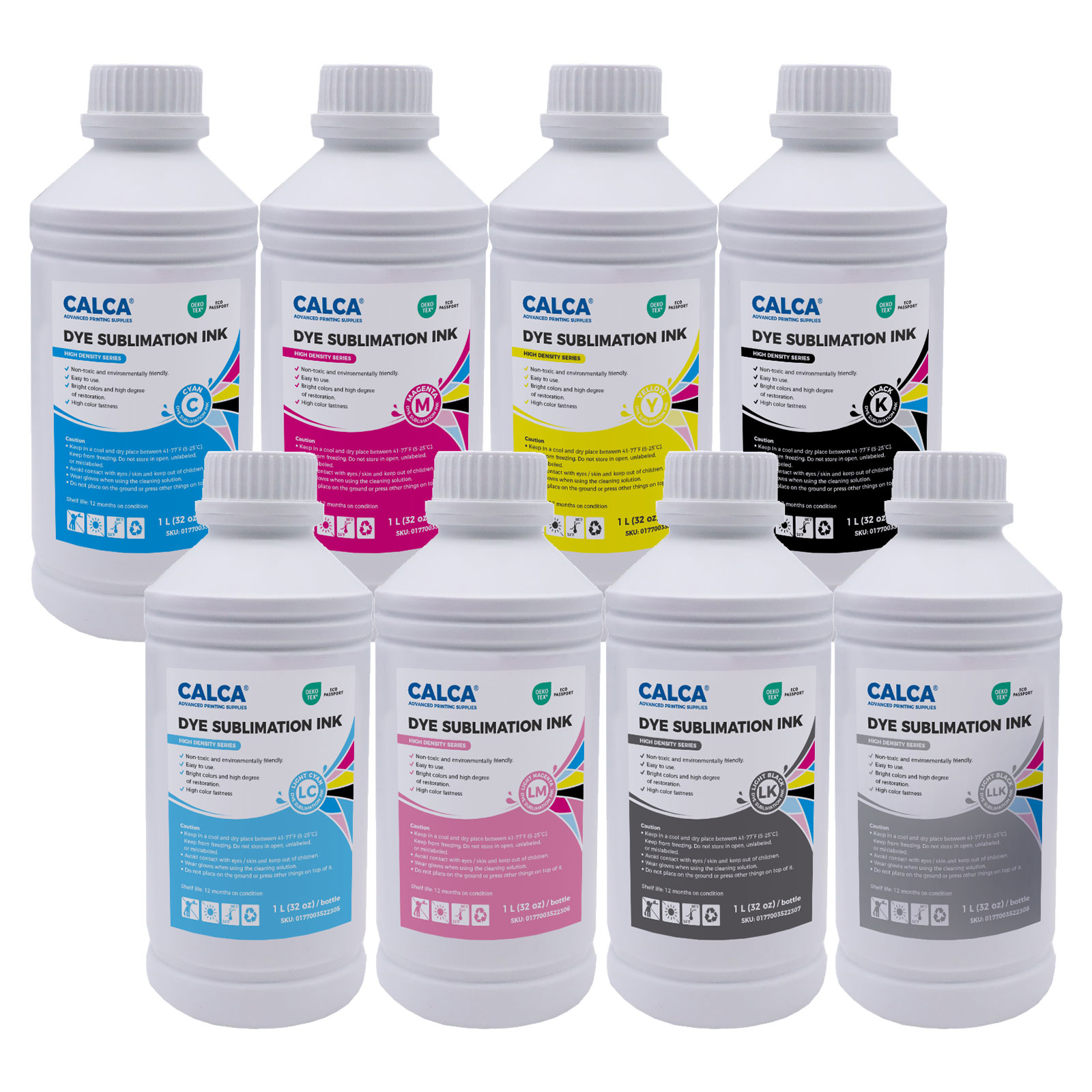 CALCA High Density Series Dye Sublimation Inks 1L for Epson Printheads