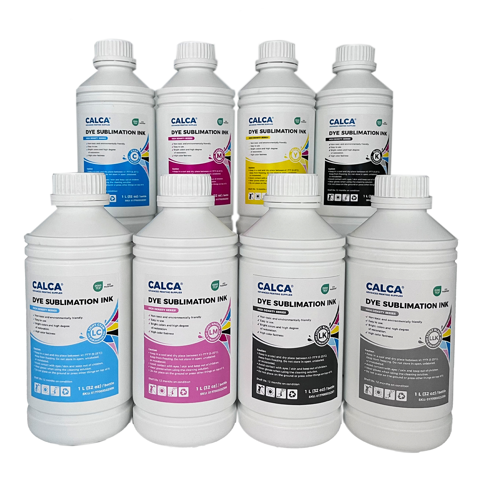 CALCA High Density Series Dye Sublimation Inks 1L for Epson Printheads