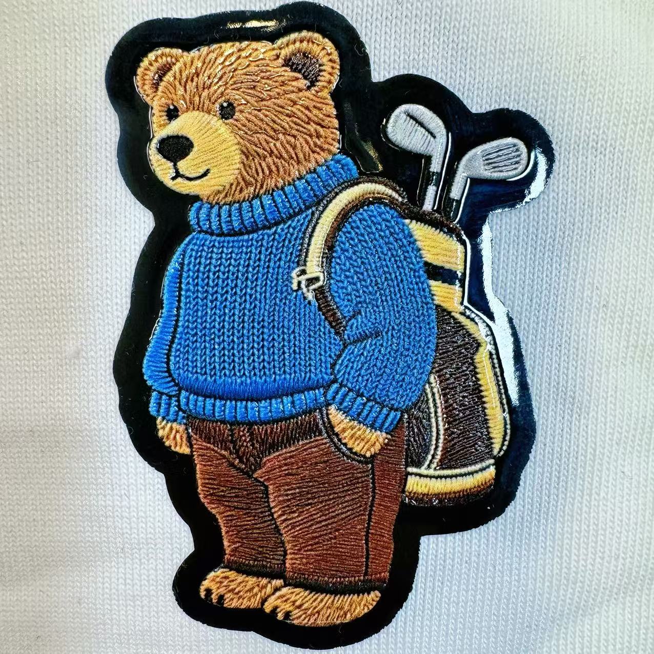 Custom 3D Metallic TPU Patch with Layered UV Printing