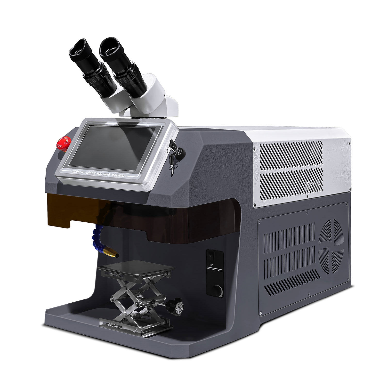 200W Desktop Jewelry Laser Welding Machine for Metal Gold Silver Jewelry(100 Joules) 8.7in(22cm) height for ample operating space
