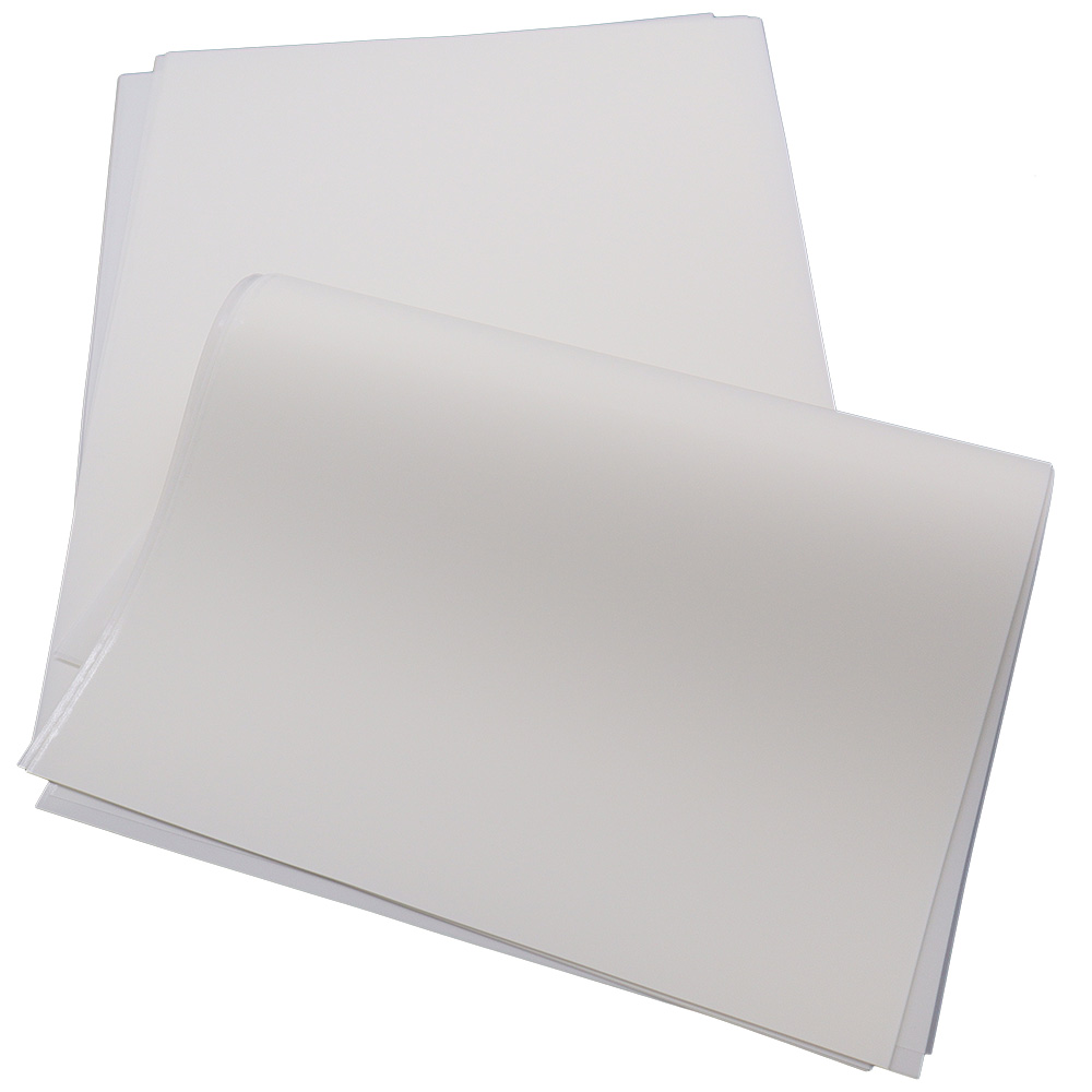 20.6in x 29.3in/52.5cm x 74.5cm HP Indigo Heat Transfer Film PET Release Film for Indigo Printing(105μm, Single sided,250 Sheets/Pack)