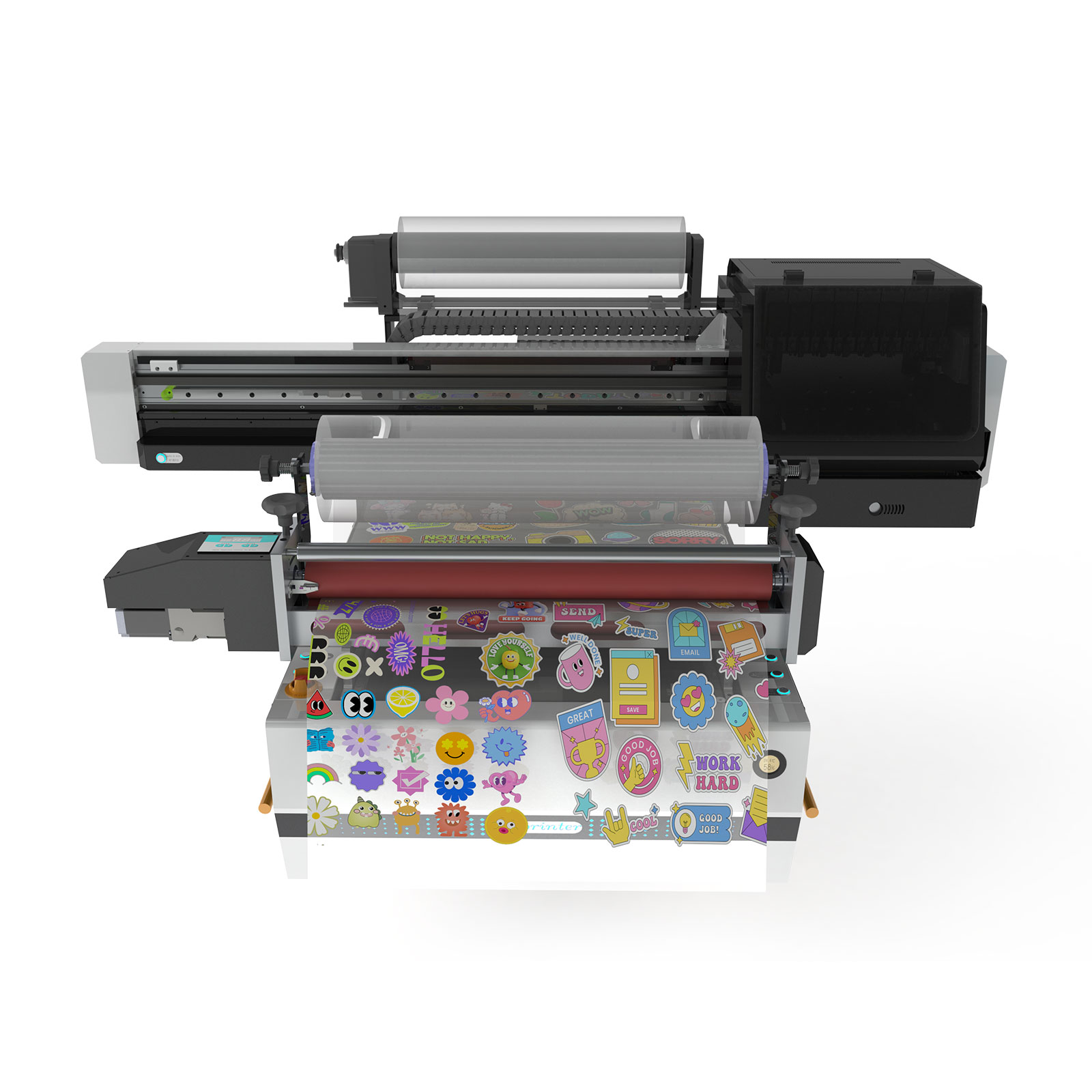 CALCA TPU 3D Embossed Label UV Printer / Crystal Label Printer All-in-One Machine with 3 Epson 3200U1 Printheads
