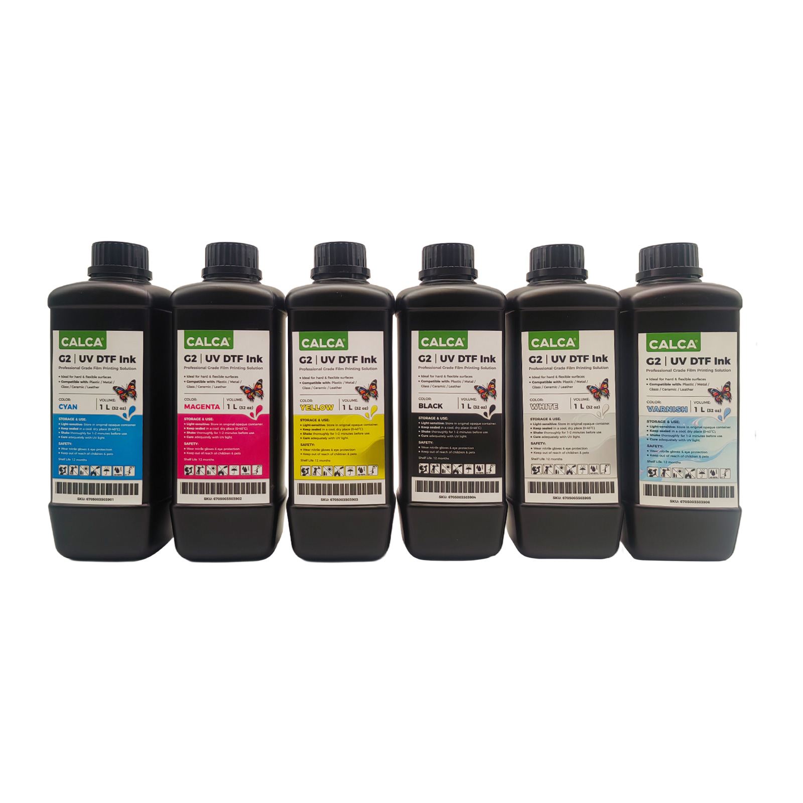 CALCA UV/UVDTF Ink For Epson Printheads, Bottle of 1L, For Crystal Label Sticker Printing
