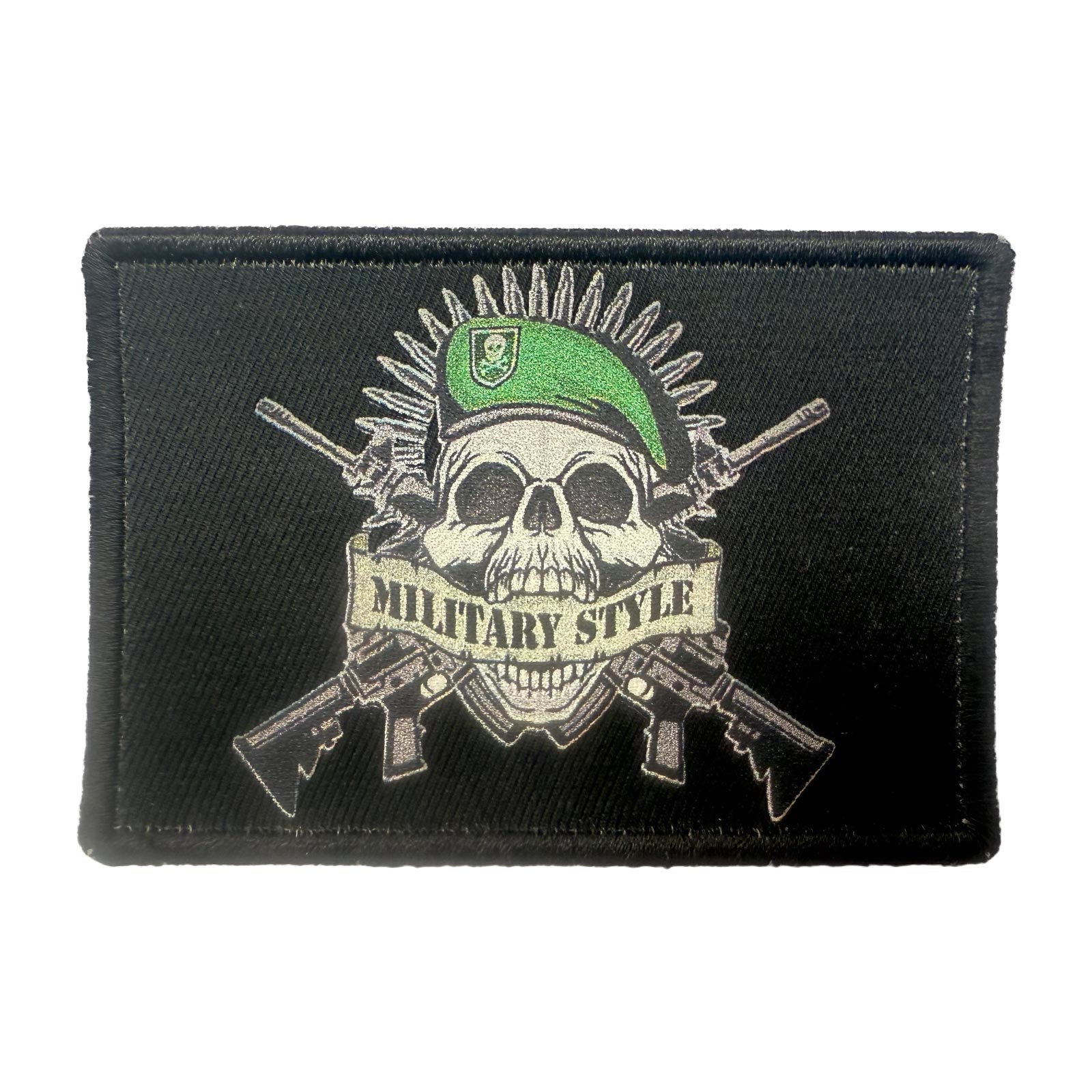 Custom Dual-Sided Hook & Loop Patch – 3D UV Printed Logo & Screen-Printed Military-Style Design