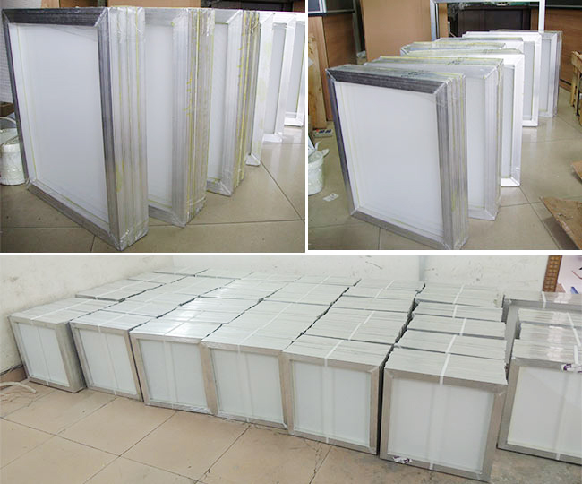 Aluminum Screen Printing Screens With 160 White Mesh Count