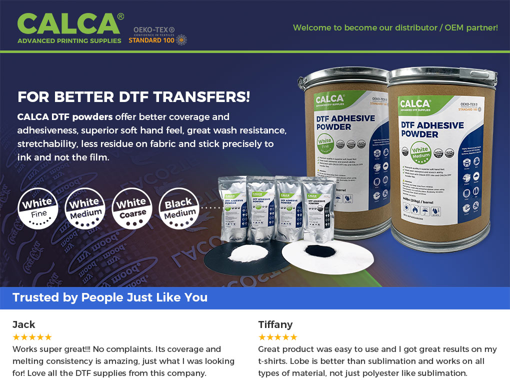 CALCA Direct to Film TPU DTF Powder, Digital Transfer Hot Melt